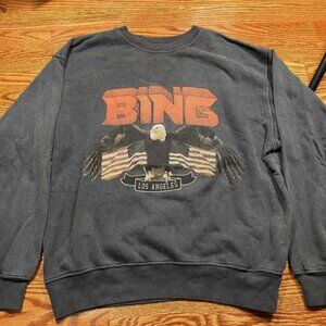 Anine Bing Vintage Bing Eagle Los Angeles Oversized Sweatshirt Women's Small